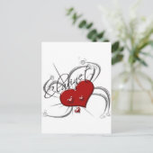 Love Clarinet Briefkaart (Staand voorkant)