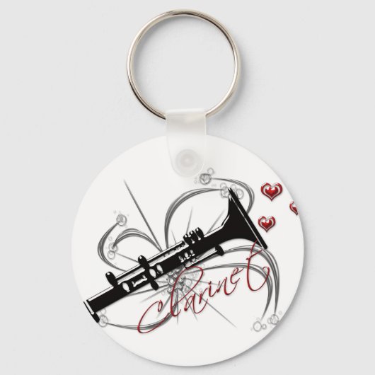 Love Clarinet Sleutelhanger (Voorkant)