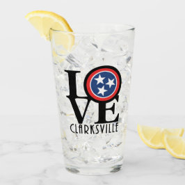 LOVE Clarksville Tennessee Glas