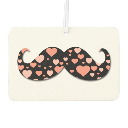 Love Classic Mustache Luchtverfrisser (Achterkant)
