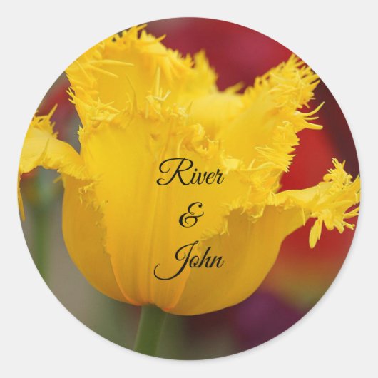 Love Classic Round Sticker (Voorkant)