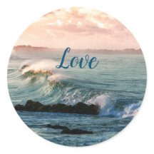 Love Classic Round Sticker