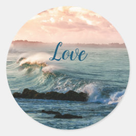 Love Classic Round Sticker