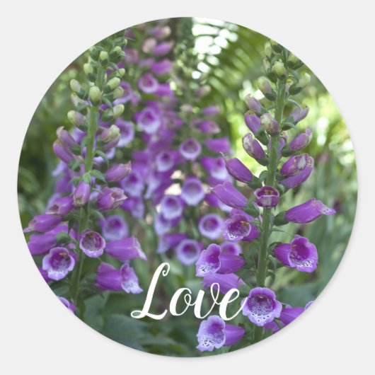 Love Classic Round Sticker (Voorkant)