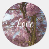 Love Classic Round Sticker (Voorkant)
