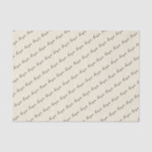 Love Classic Script Chic Calligraphy Tissue Paper Tissuepapier (Voorkant)