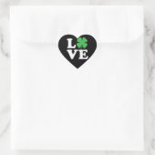 Love Clover Black Hart Sticker (Tas)