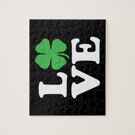 Love Clover Black Legpuzzel (Verticaal)