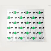 LOVE Clover Shamrock Ireland Irish Elegant Wandkleed (Voorkant (horizontaal))