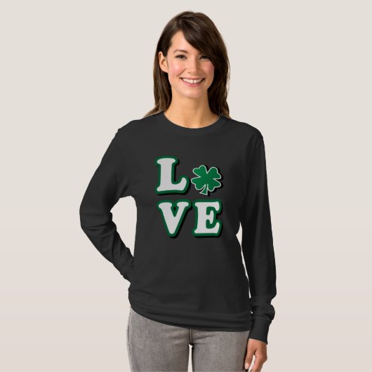 Love Clover 🍀 T-shirt (Voorkant volledig)