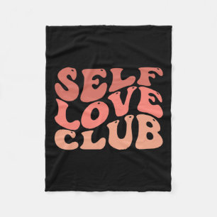 Love Club Zelf Liefde Inspirerend Quote Fleece Deken