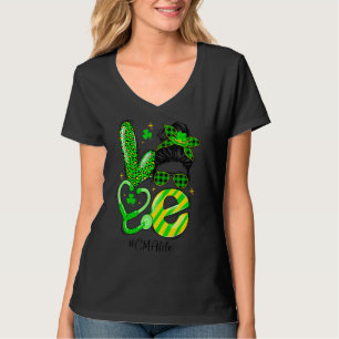 Love Cna Laif Neurse Funny St Patrick S Day 1 T-shirt