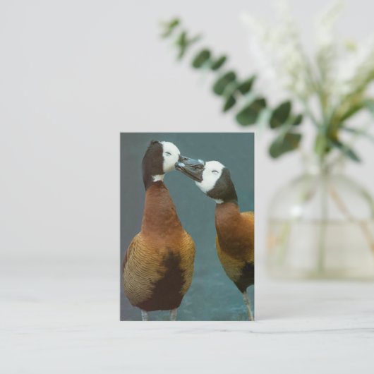 Love Coach Therapist Loing Ducks - Two Sided Visitekaartje (Staand voorkant)