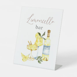 Love Cocktail Vrijgezellenfeest Limoncello Bar Reclamebord Met Voetstuk
