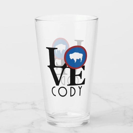 LOVE Cody Wyoming Glas (Achterkant)