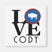 LOVE Cody Wyoming Magneet (Voorkant)