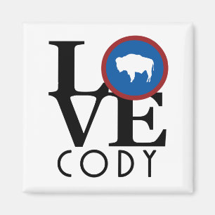 LOVE Cody Wyoming Magneet