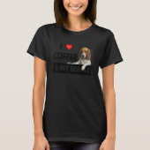 Love Coffee And My Beagle Dog Mom Dad Pet Parent T-shirt (Voorkant)