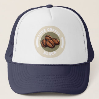 Love Coffee Black Trucker Pet