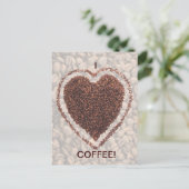 Love Coffee Briefkaart (Staand voorkant)