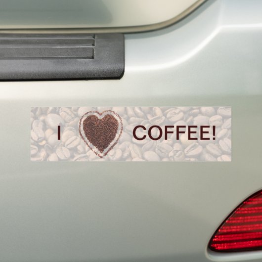 Love Coffee Bumpersticker (Op auto)