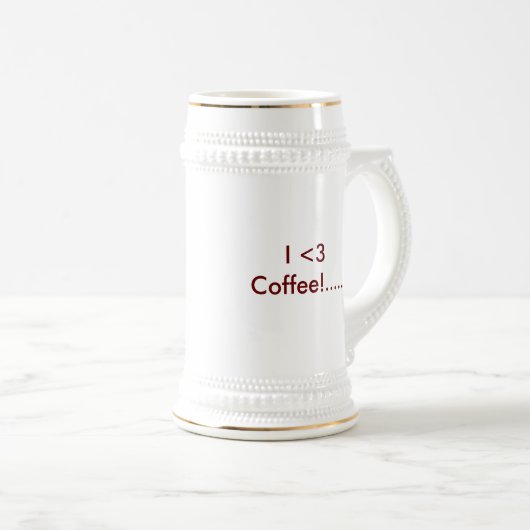 Love Coffee Coffee Cup Bierpul (Voorkant rechts)