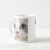 Love Coffee en Cats Photo Koffiemok (Voorkant links)