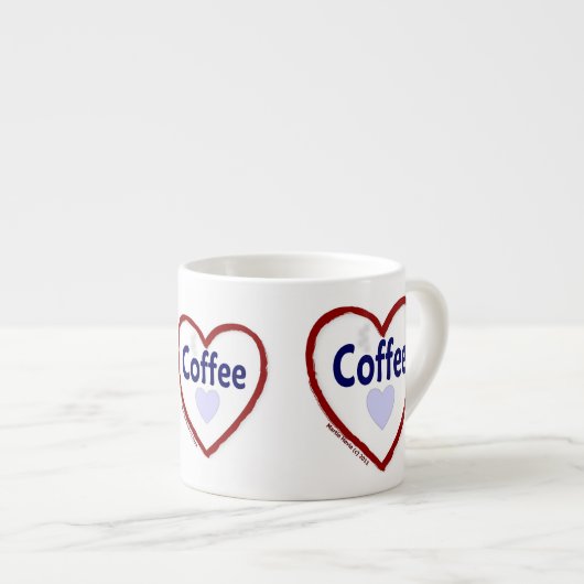 Love Coffee - Espresso Mok (Voorkant rechts)