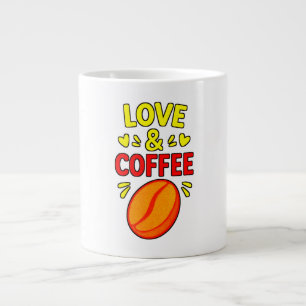 Love & Coffee – Grappige koffiemok Grote Koffiekop