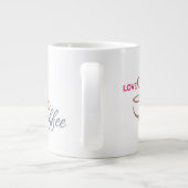 Love Coffee Heart Design Classic Mug               Grote Koffiekop (Achterkant)