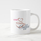 Love Coffee Heart Design Classic Mug               Grote Koffiekop (Rechts)