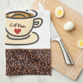 Love Coffee/Home Coffee Bar Hand of Theedoek (Quarter Fold)