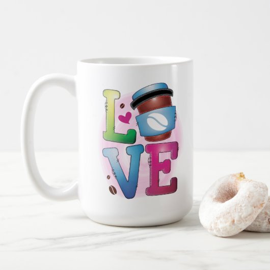 Love Coffee Koffiemok (Met donut)