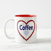 Love Coffee - Mok met twee tonen (Links)