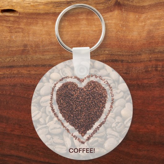 Love Coffee Sleutelhanger (Voorkant)