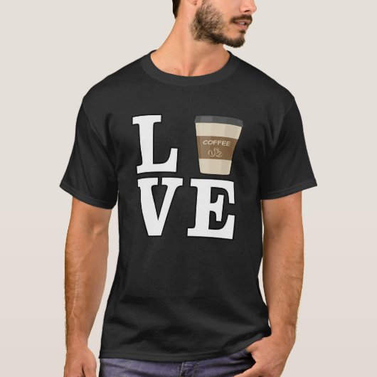 Love Coffee T-shirt (Voorkant)
