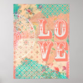 Love Collage Mixed Media Art Artist Print (Voorkant)