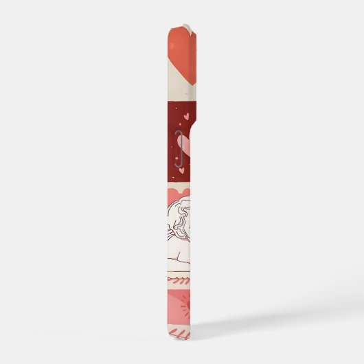 Love Collage Phone Case | Romantic Pink Aesthetic iPhone Hoesje (Rechterkant)