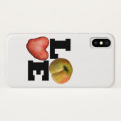 LOVE Collectie Aardappelmoes Iphone case (Achterkant (horizontaal))
