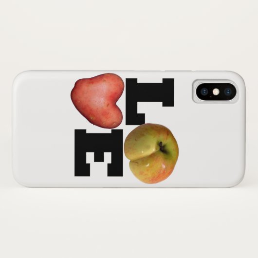 LOVE Collectie Apple Potato Iphone case (Achterkant (horizontaal))