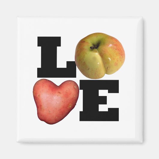 LOVE Collectie Hart Potato Magnet (Voorkant)