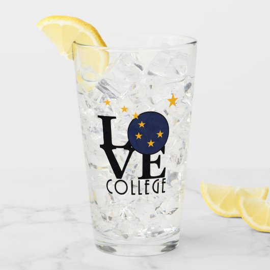 LOVE College Alaska Glas (Voorkant ijs)