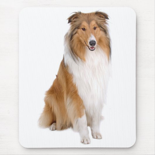 Love Collie Puppy Dog (Lassie) Mousepad Muismat (Voorkant)