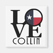 LOVE Collin Texas Magneet (Voorkant)
