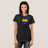 Love Colombia Bogotá Souvenir Flag Map Colombian C T-shirt (Voorkant volledig)
