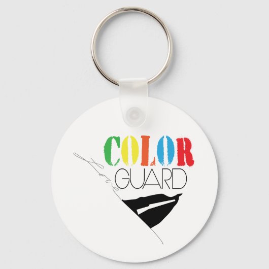 Love Color Guard met naam Sleutelhanger (Voorkant)