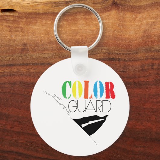 Love Color Guard met naam Sleutelhanger (Voorkant)