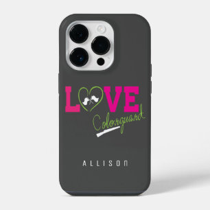 Love Color Guard Typografie iPhone 14 Plus Hoesje
