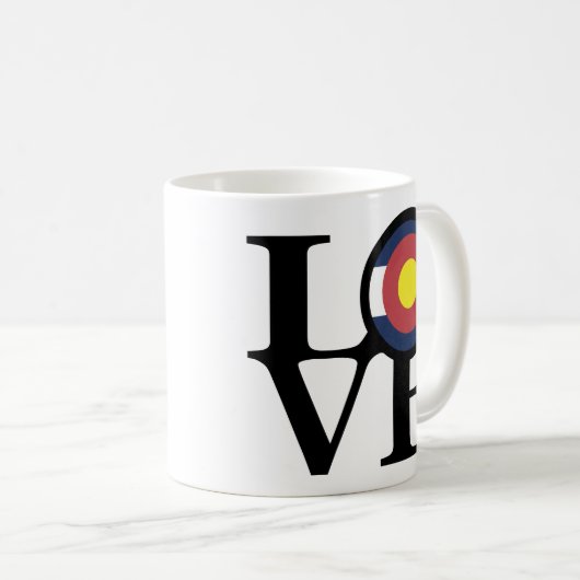 LOVE Colorado 11oz Koffiemok (Voorkant rechts)