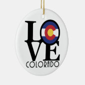 LOVE Colorado Keramisch Ornament (Rechts)